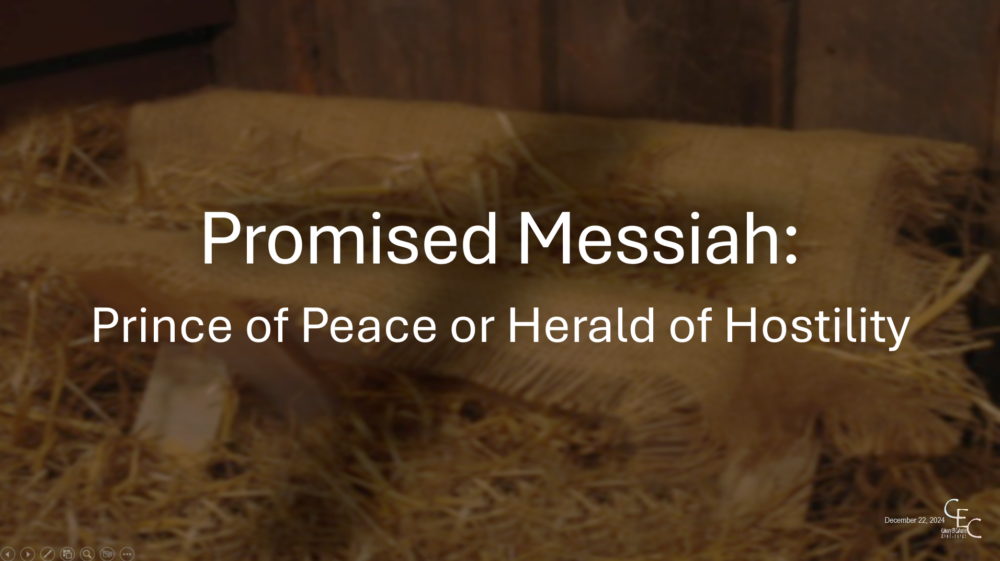 Prince of Peace or Herald of Hostility